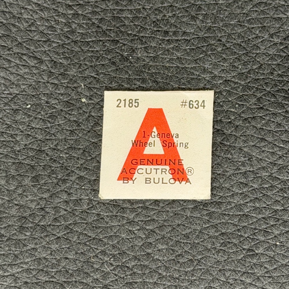NOS Genuine Accutron by Bulova Watch Part A 2185 #634.  Geneva Wheel Spring.